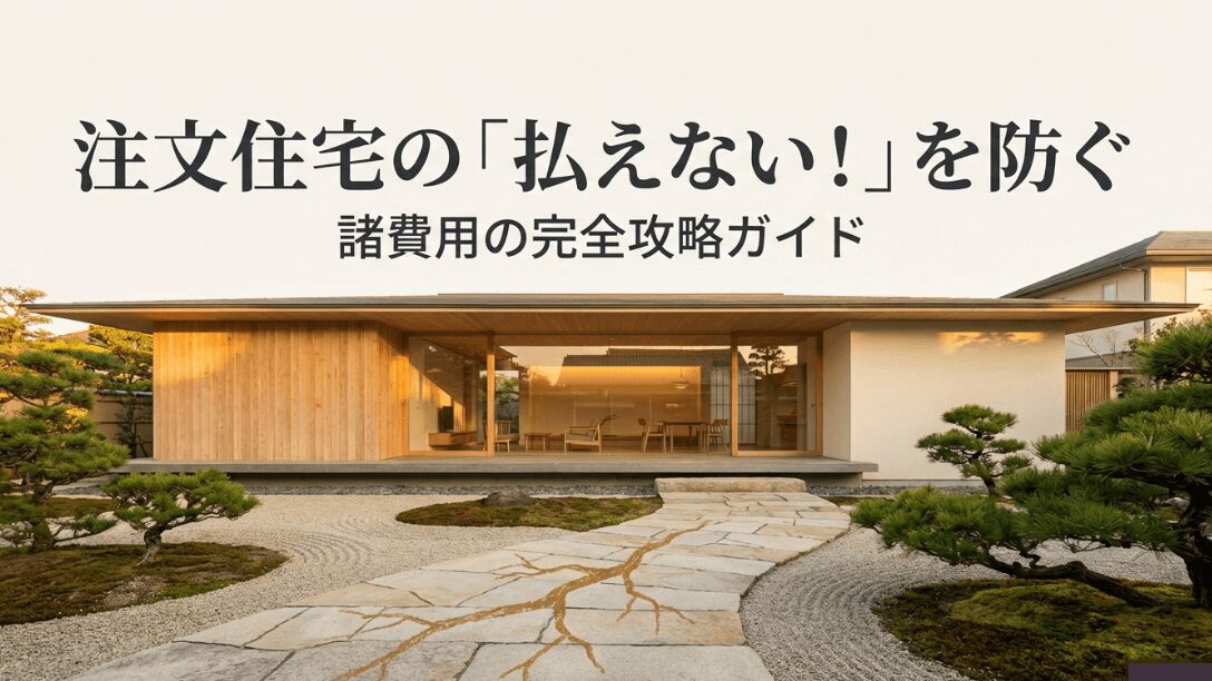 注文住宅の「払えない！」を防ぐ諸費用の完全攻略ガイドの表紙スライド