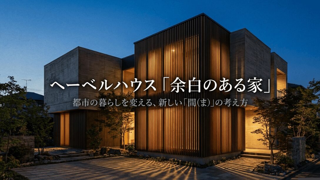 ヘーベルハウスの主力商品ラティウスRDで実現する余白のある家の外観イメージ