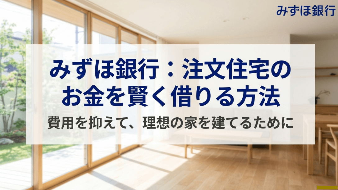 みずほ銀行で賢く住宅ローンを組む方法について