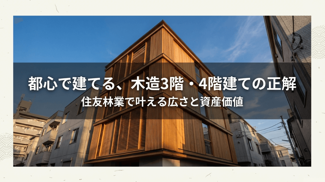 住友林業で叶える都心の多層階住宅の広さと資産価値