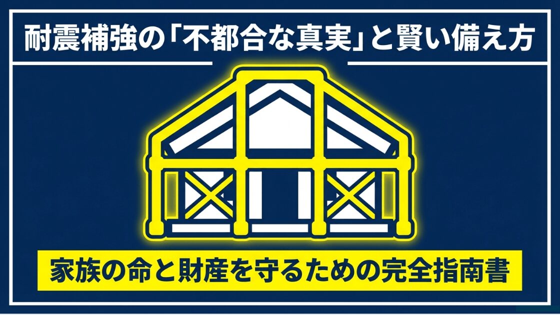 耐震補強のデメリットと家族を守るための備え方を解説するガイドの表紙画像