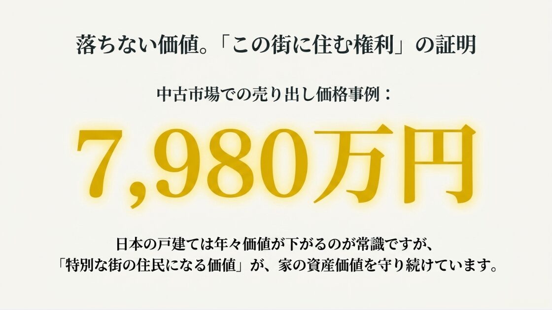 ザ・セントラルの中古市場での売り出し価格が7,980万円に設定されている事例