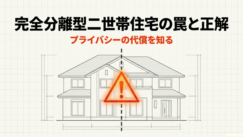 完全分離型二世帯住宅の罠と正解 プライバシーの代償を知る